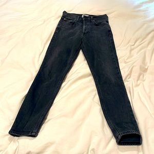 Agolde Nico High Rise Slim Jeans Grey 25